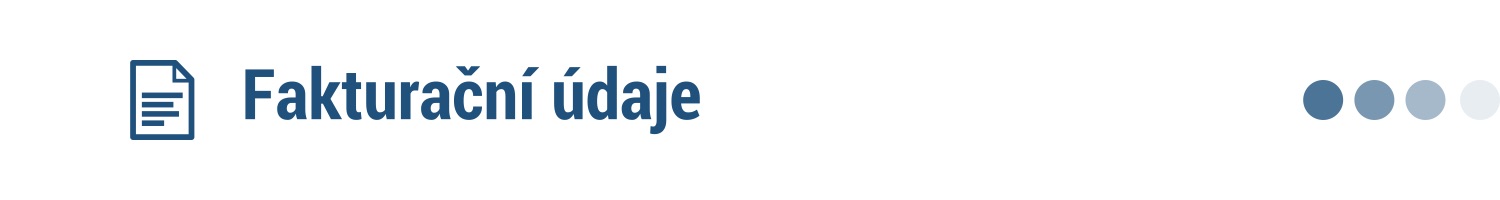 Fakturační údaje bez linky